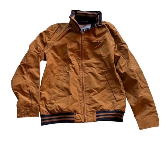 Tommy Hilfiger Spring Jacket Blue Lettering Collar Details Hooded Collar - Picture 1 of 8